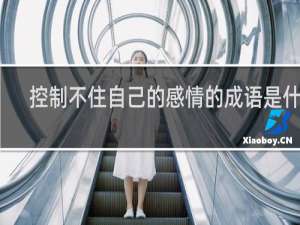 控制不住自己的感情的成语是什么