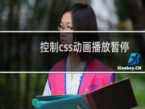 控制css动画播放暂停