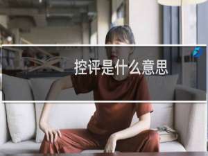 控评是什么意思，是谁家粉丝开始的什么梗