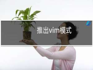 推出vim模式