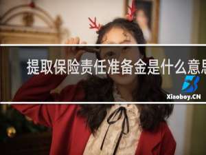 提取保险责任准备金是什么意思