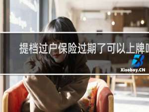 提档过户保险过期了可以上牌吗