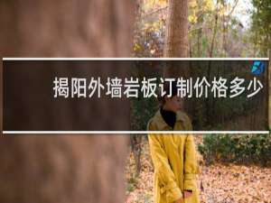 揭阳外墙岩板订制价格多少