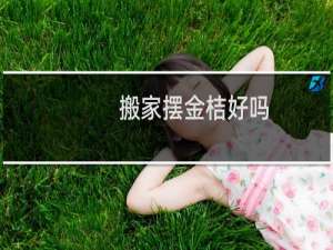 搬家摆金桔好吗