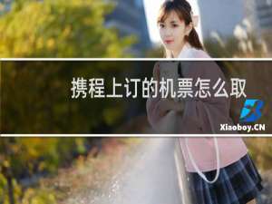 携程上订的机票怎么取