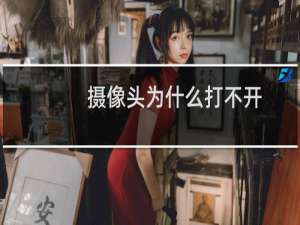 摄像头为什么打不开