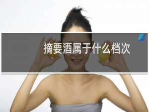 摘要酒属于什么档次