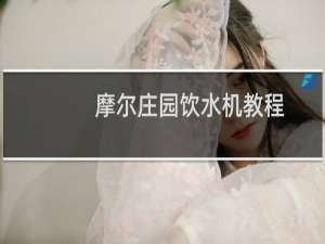 摩尔庄园饮水机教程