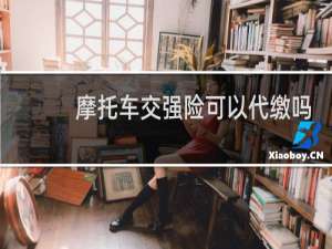 摩托车交强险可以代缴吗