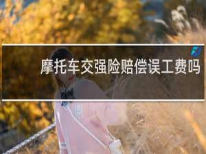 摩托车交强险赔偿误工费吗