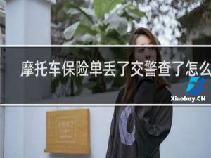 摩托车保险单丢了交警查了怎么办