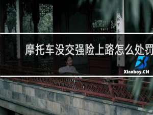 摩托车没交强险上路怎么处罚