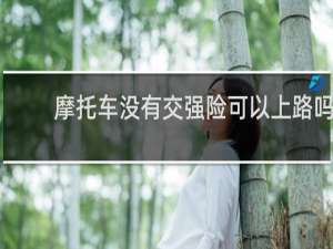 摩托车没有交强险可以上路吗