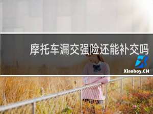 摩托车漏交强险还能补交吗