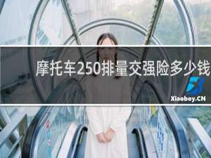 摩托车250排量交强险多少钱