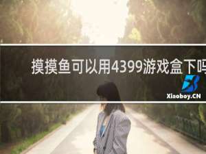 摸摸鱼可以用4399游戏盒下吗