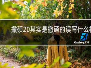 撒硕 其实是撤硕的误写什么梗