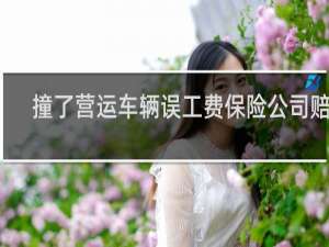 撞了营运车辆误工费保险公司赔吗