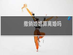 撤销婚姻算离婚吗