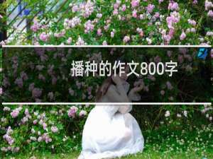 播种的作文800字