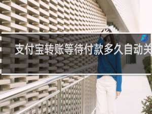 支付宝转账等待付款多久自动关闭