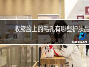收缩脸上的毛孔有哪些护肤品