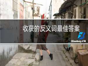 收获的反义词最佳答案（收获的反义词）