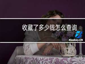 收藏了多少钱怎么查询