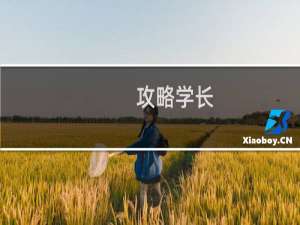 攻略学长