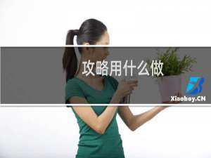 攻略用什么做