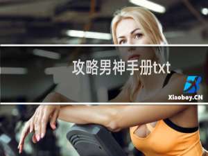 攻略男神手册txt