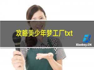 攻略美少年梦工厂txt