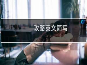攻略英文简写