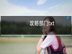 攻略部门txt