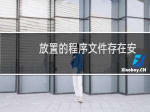 放置的程序文件存在安全问题的通知处理