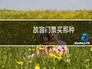 故宫门票买那种