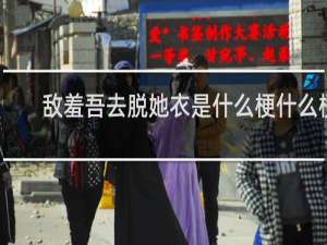 敌羞吾去脱她衣是什么梗什么梗