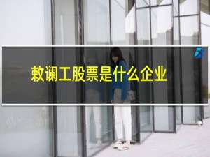 敕谰工股票是什么企业