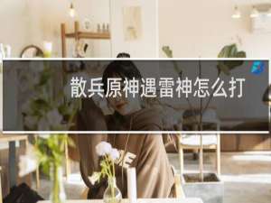 散兵原神遇雷神怎么打