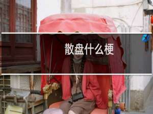 散盘什么梗