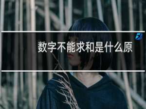 数字不能求和是什么原因（单元格数字无法求和）