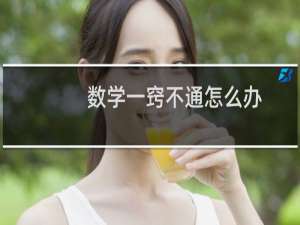 数学一窍不通怎么办