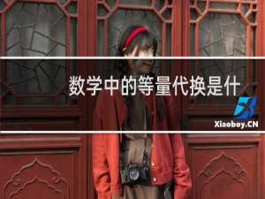 数学中的等量代换是什么意思（（什么叫做等量代换））