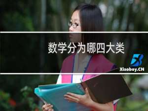 数学分为哪四大类