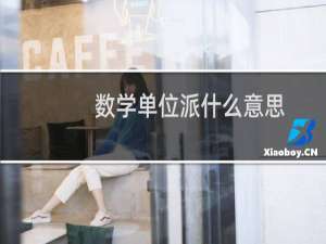 数学单位派什么意思