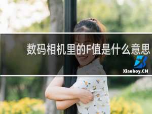 数码相机里的F值是什么意思