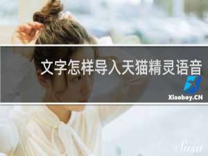 文字怎样导入天猫精灵语音