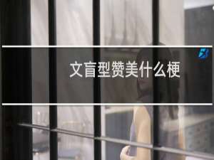 文盲型赞美什么梗？什么梗