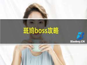 斑鸠boss攻略