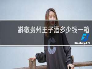 斟敬贵州王子酒多少钱一箱